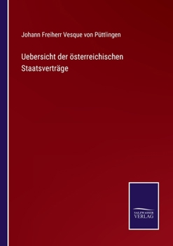 Paperback Uebersicht der österreichischen Staatsverträge [German] Book