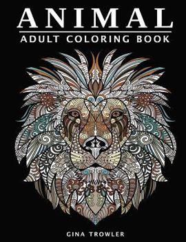 Paperback Animal Coloring Book: Stress Relieving Doodle Adult Coloring Book of Amazing Animal Faces Book