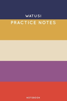 Paperback Watusi Practice Notes: Cute Stripped Autumn Themed Dancing Notebook for Serious Dance Lovers - 6"x9" 100 Pages Journal Book