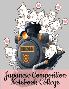 Paperback Japanese Composition Notebook College: Kawaii Kitty Cat Black Lined Notepad - Journal To Write In Notes, Dates, Priorities, Tasks, Goals, Motivational Book