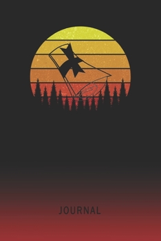 Journal: Blank Diploma Personal Writing Diary | Old School Retro Vintage Sunset 80s Cover | Daily Journalism Diaries for Journalists & Writers | ... Set Goals & Write about your Life & Interests