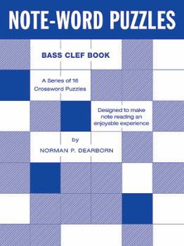 Paperback Note-Word Puzzles: Bass Clef Book