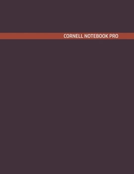 Paperback Cornell Notebook Pro: Large Note Taking System For School And University. College Ruled Pretty Light Notes. Mahogany Leather Cover - Trendy Book