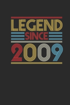 Legend Since 2009: Graph Paper Notebook (6" x 9" - 120 pages) ~ Birthday Themed Notebook for Daily Journal, Diary, and Gift