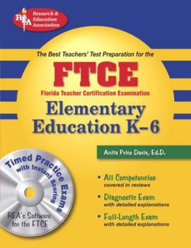 Paperback FTCE Elementary Education K-6 [With CDROM] Book