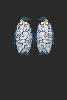 Penguin Mosaic: Dotted Bullet Notebook (6" x 9" - 120 pages) ~ Animal Mosaic Themed Notebook for Daily Journal, Diary, Gift