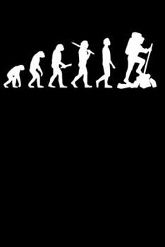 Paperback Hiker Notebook: Hiking Evolution 6 x 9 Dotted Dot Grid Gift For Hikers (108 Pages) Book