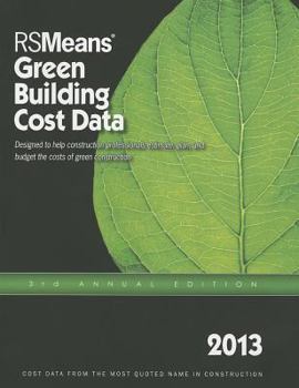 Paperback 2013 Rsmeans Green Building Cost Data: Means Green Building Cost Data Book