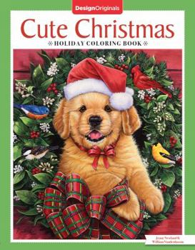 Paperback Cute Christmas Holiday Coloring Book