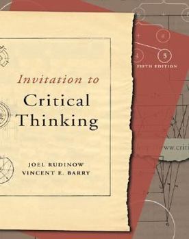 Paperback Invitation to Critical Thinking (with Infotrac) [With Infotrac] Book
