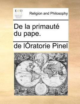 Paperback de La Primaute Du Pape. [Latin] Book