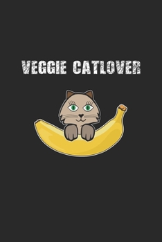 Paperback Veggie Catlover: Notebook, Journal - Gift Idea for Cat Lovers - checkered - 6x9 - 120 pages Book