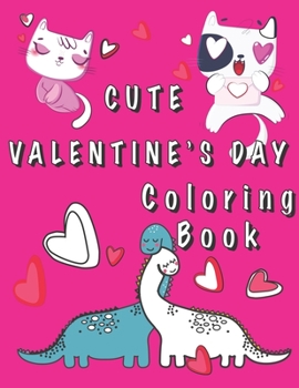 Paperback Cute Valentine's Day Coloring Book