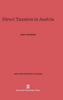 Hardcover Direct Taxation in Austria Book