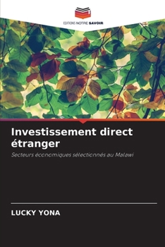 Paperback Investissement direct étranger [French] Book