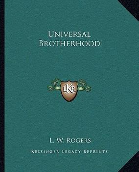 Paperback Universal Brotherhood Book