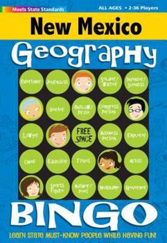 Hardcover New Mexico Geography Bingo Game Book