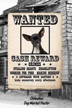 Chihuahua Dog Wanted Poster: Isometric Dot Drawing Paper Notebook Featuring 120 Pages 6x9