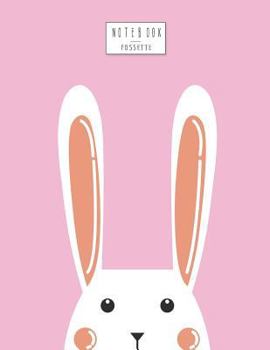 Notebook: Cute bunny on pink cover and Dot Graph Line Sketch pages, Extra large (8.5 x 11) inches, 110 pages, White paper, Sketch, Draw and Paint