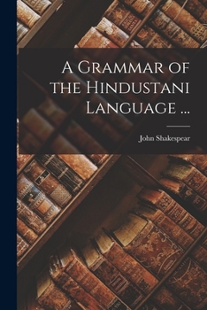 Paperback A Grammar of the Hindustani Language ... Book