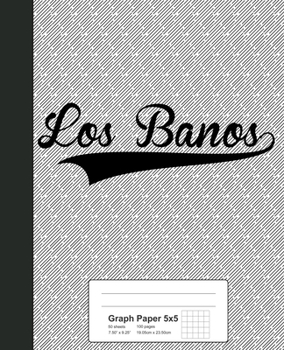 Paperback Graph Paper 5x5: LOS BANOS Notebook Book