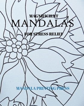 Paperback 50+ Magnificient Coloring Mandalas For Stress Relief Book