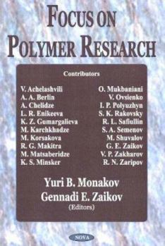 Hardcover Focus On Polymer Research Book