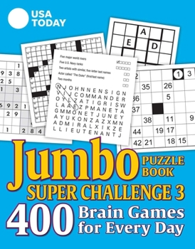 Paperback USA Today Jumbo Puzzle Book Super Challenge 3 Book