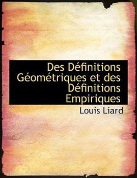 Des D?finitions G?om?triques et des D?finitions Empiriques