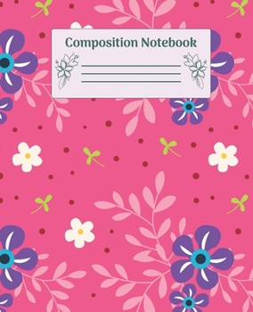 Paperback Composition Notebook: Wide Ruled Notebooks Paper - Composition Notebook (Diary, Journal) 7.5x9.25in 110 Pages Wide Ruled Notebooks Paper Book