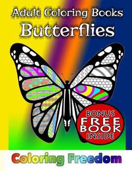 Paperback Adult Coloring Books: Butterflies Book