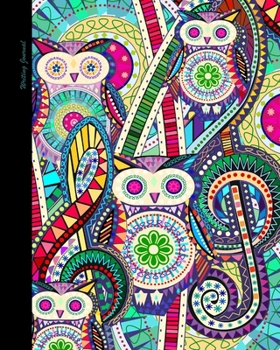 Paperback Writing Journal: Owl Gifts or Presents; Lined Paper Notebook for Creative Writers or Personal Use (A large SOFTBACK from our Carnival O Book