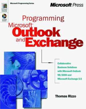 Paperback Programming Microsoft Outlook and Microsoft Exchange [With *] Book