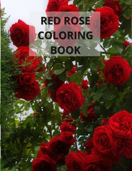 Paperback Red Rose Coloring Book