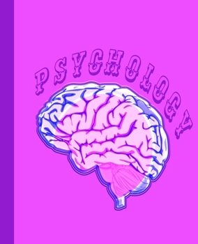 Paperback Psychology: College Ruled Notebook for Class with Pink Purple Brain Design Book