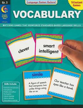 Paperback Vocabulary, Grade 3 Book