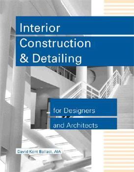 Hardcover Interior Construction and Detailing for Designers and Architects Book