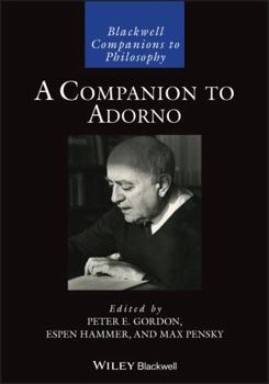Paperback A Companion to Adorno (Blackwell Companions to Philosophy) Book