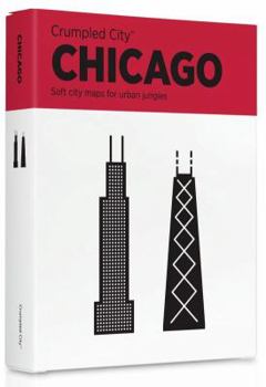 Map Crumpled City Map-Chicago Book