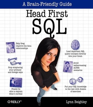 Paperback Head First SQL Book