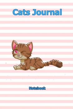 Cats Journal: Notebook 6 x 9 inch With 120 Lined pages