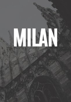 Milan: A decorative book for coffee tables, end tables, bookshelves and interior design styling: Stack city decor books to add design to any room: Faded Milan Skyline effect cover and spine: Ideal for