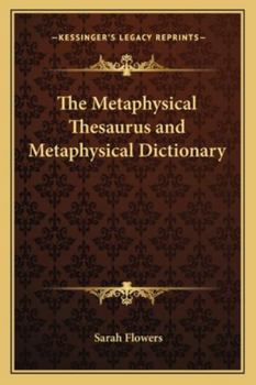 Paperback The Metaphysical Thesaurus and Metaphysical Dictionary Book