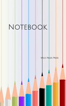 Paperback Notebook: colored pencils rainbow school education study studying homework composition Book