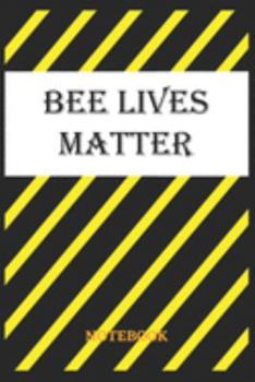 BEE LIVES MATTER Notebook: 6x9 inches - 110 graph paper, quad ruled, squared, grid paper pages • Greatest LGBTQ Rainbow Hearts Journal • Gift, Present Idea