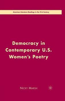 Paperback Democracy in Contemporary U.S. Women's Poetry Book