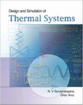 Hardcover Design and Simulation of Thermal Systems Book