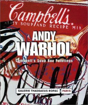 Hardcover Andy Warhol: Campbell's Soup Boxes Book