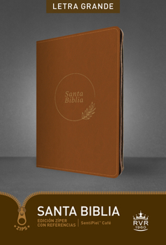 Imitation Leather Santa Biblia Rvr60, Edición Zíper Con Referencias, Letra Grande (Sentipiel, Café, Letra Roja) [Spanish] [Large Print] Book