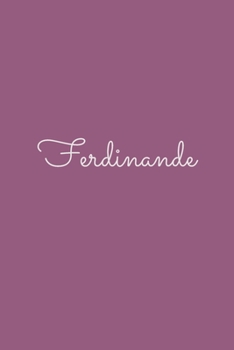 Ferdinande: notebook with the name on the cover, elegant, discreet, official notebook for notes, dot grid notebook,